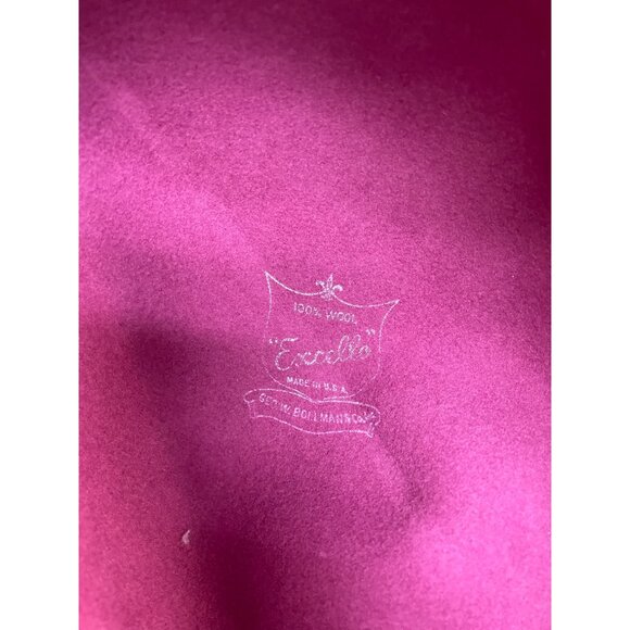Vintage Kurt Jr. By Tom Hann Pink Wool Hat With Ribbon & Bow Accent main image 7
